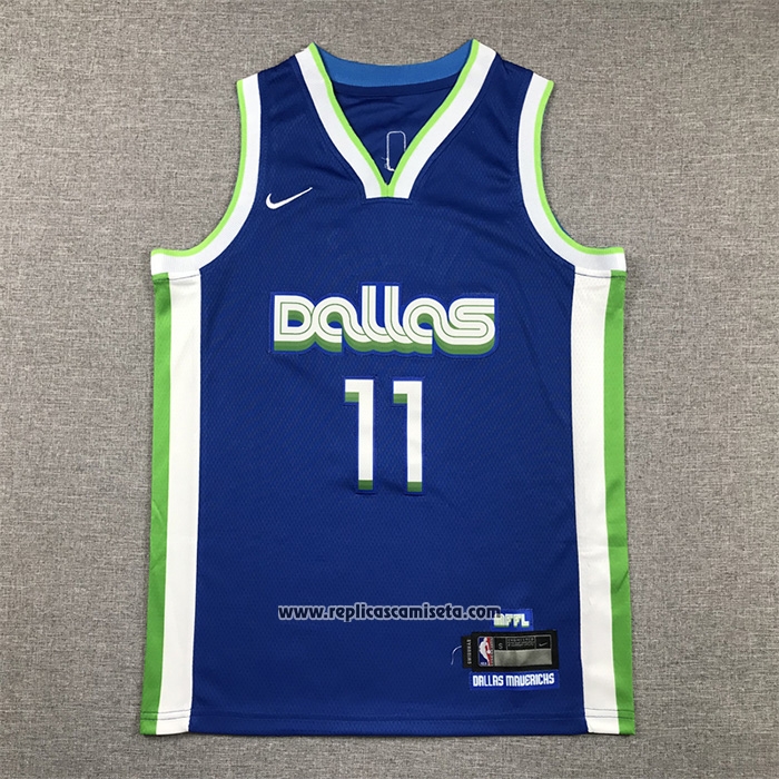 Camiseta Nino Dallas Mavericks Kyrie Irving #11 Ciudad 2022-23 Azul